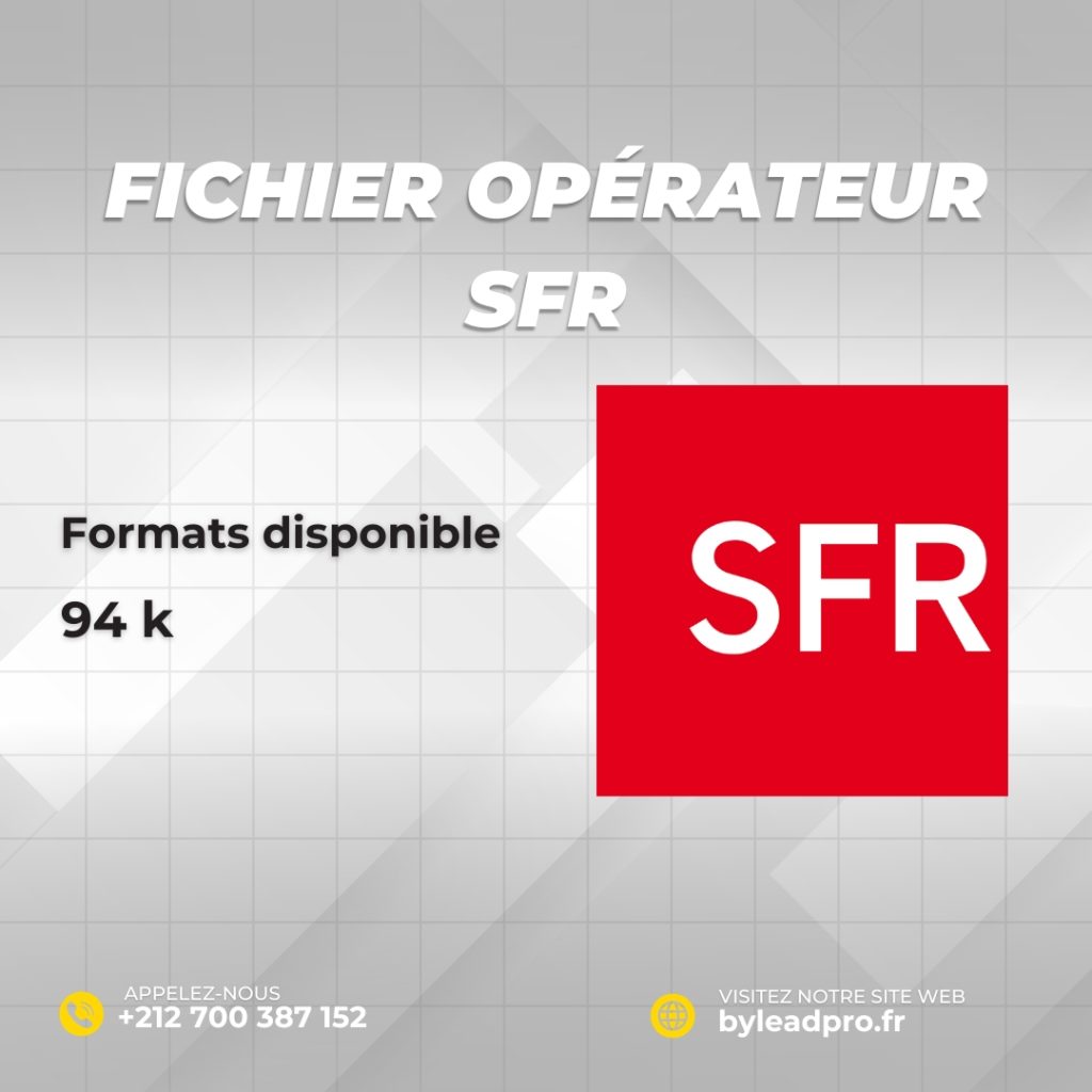 Fichier clients SFR – Changement opérateur télécom | BY LEAD PRO