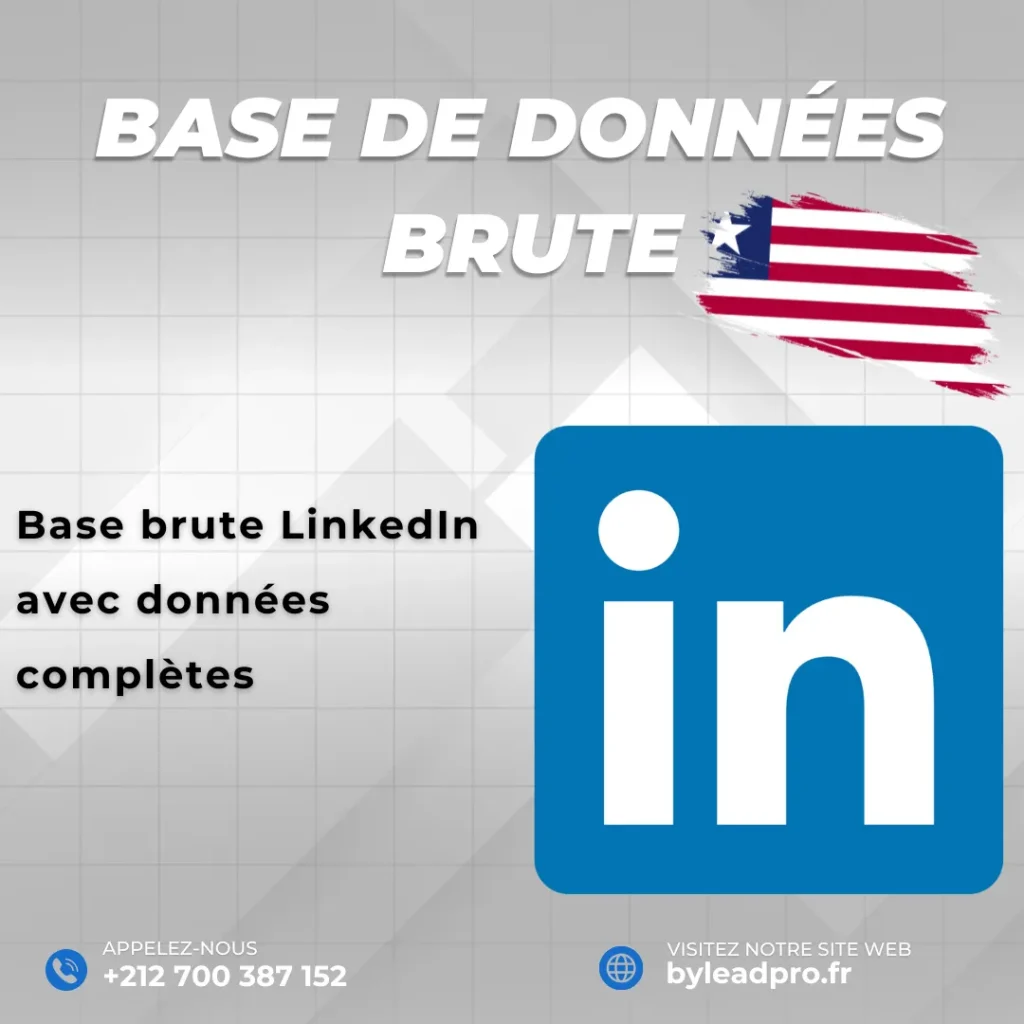 Base de données LinkedIn – Prospects BRUT Liberia