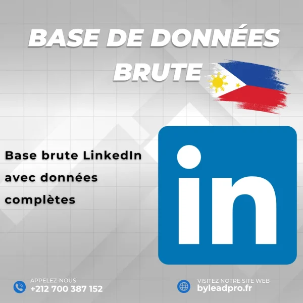 Base de données LinkedIn – Prospects BRUT Philippines