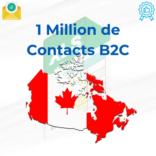 Base de Données Canada Brute – 1 Million de Contacts B2C